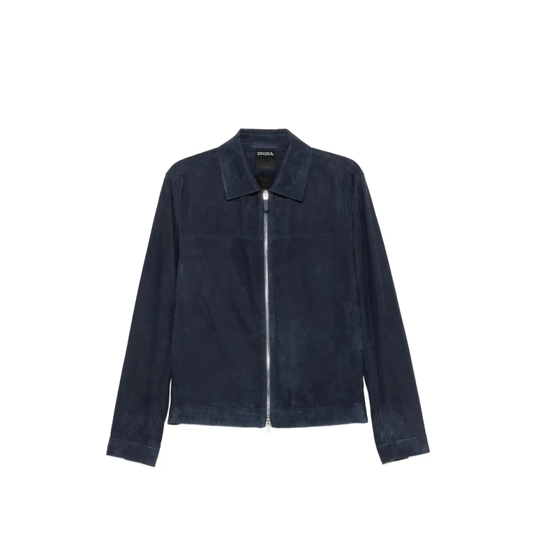 Zegna Suede Zip-up Jacket