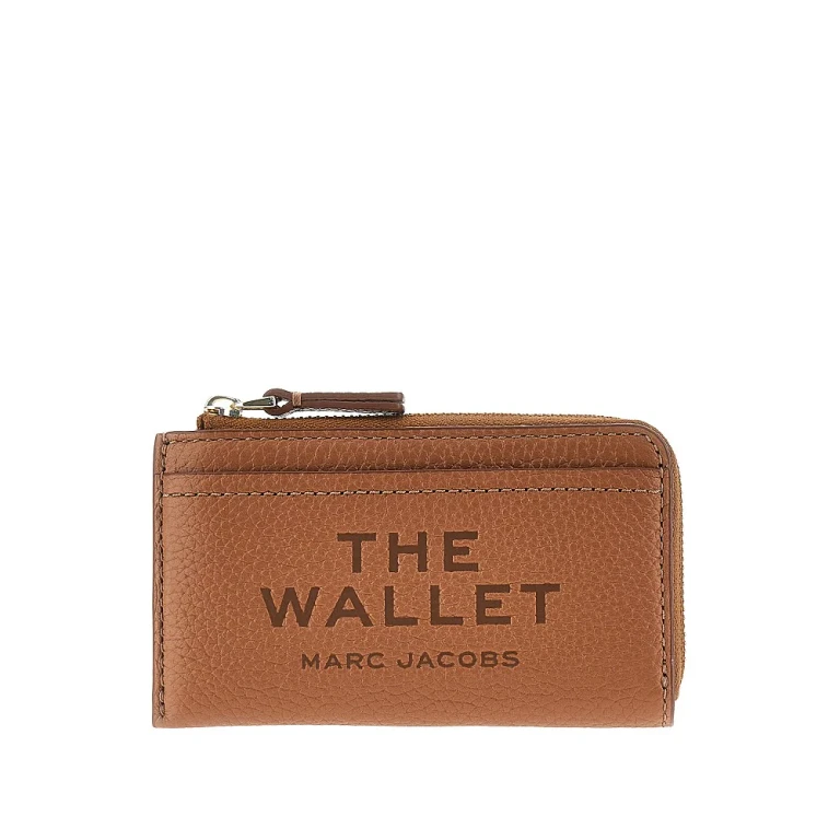MARC JACOBS Grained leather zip wallet Woman One Size