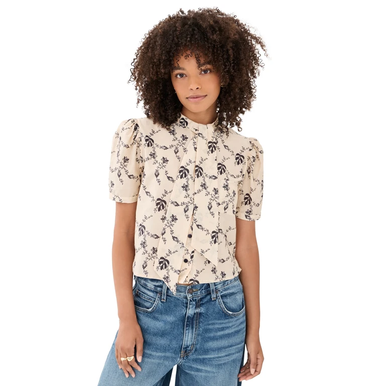 Chance Shadow Lace Shirt Off-White XL