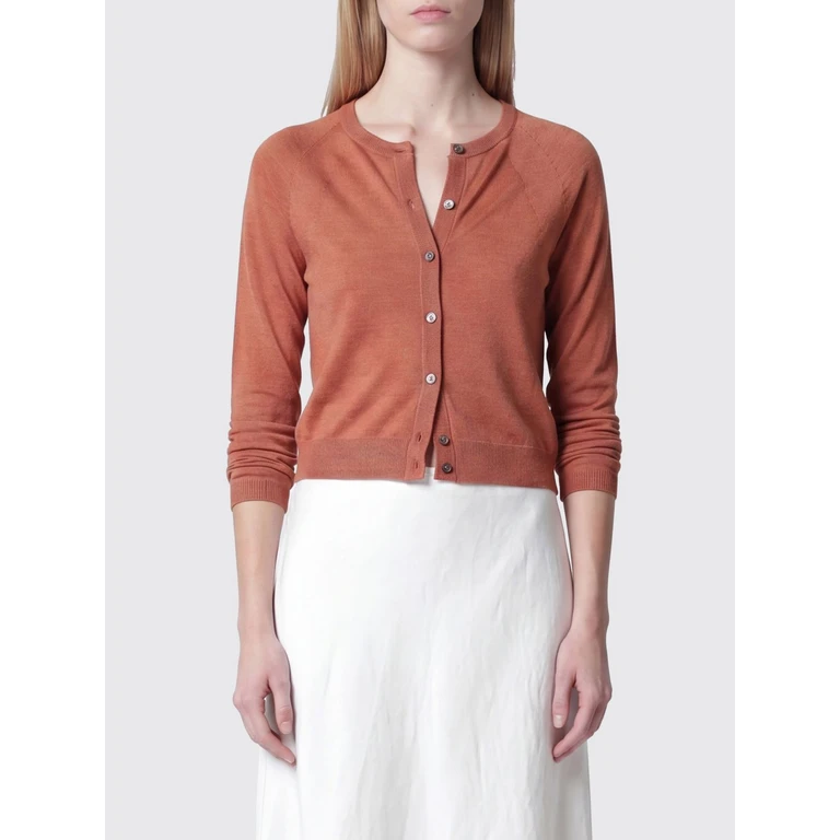Cashmere and Silk Blend Crewneck Cardigan (261FXA0202055)