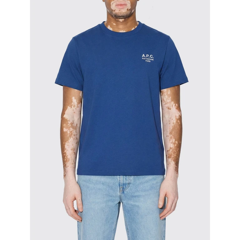 A. P.C. T-Shirt Men color Blue (COHBUM26388TIC)