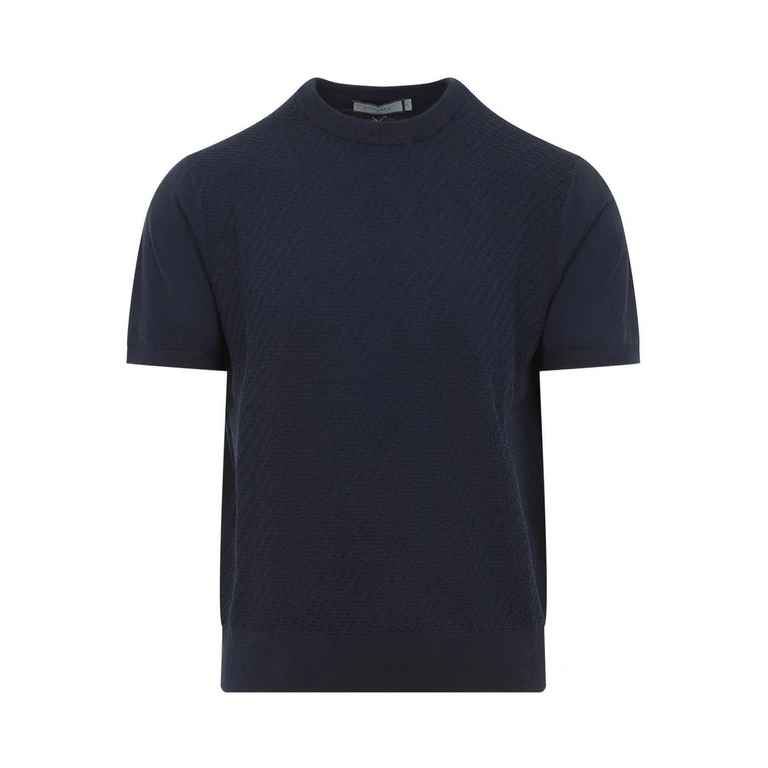 Canali T-Shirt - Bleu Foncé (C0719MK02466300)