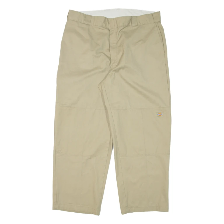 DICKIES Workwear Mens Trousers Beige Relaxed Tapered W40 L30