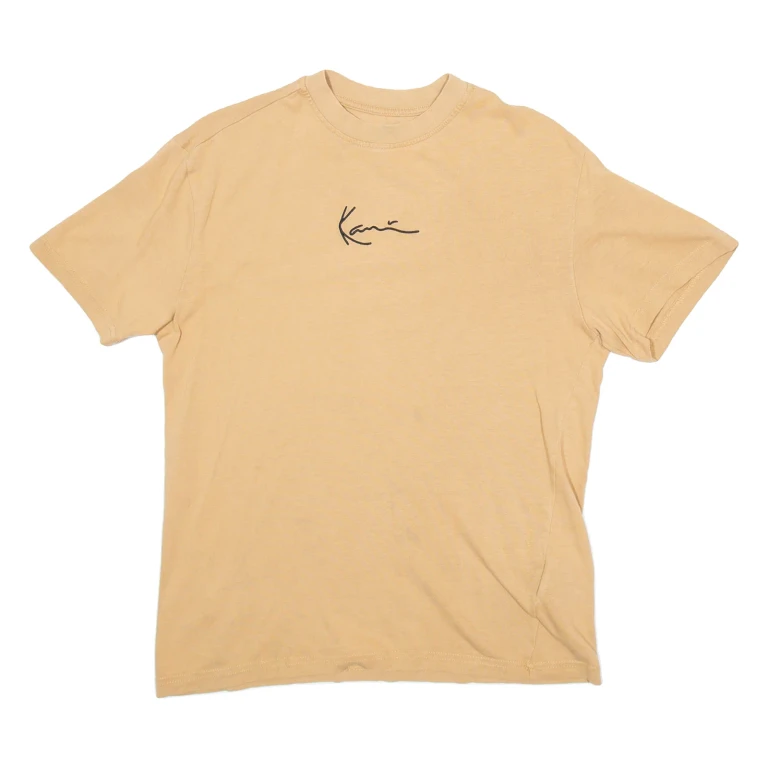 KARL KANI Mens T-Shirt Beige XXS