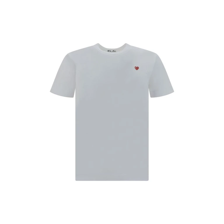 Comme Des GarçOns Play White Cotton T-Shirt - Men