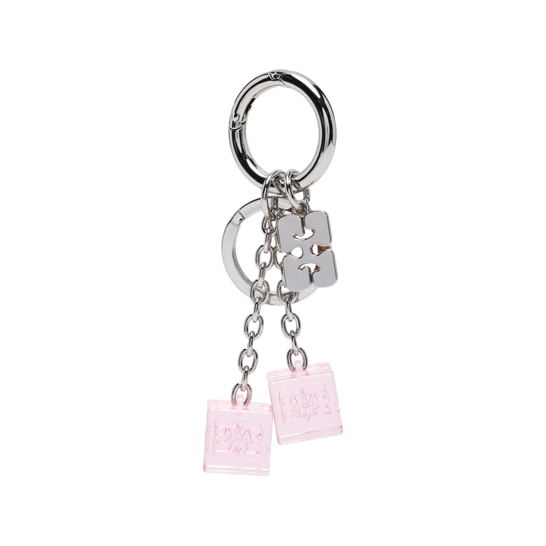 Logo-plaque Dice Keyring