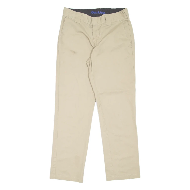 DICKIES Workwear Mens Trousers Beige Slim Straight W30 L30