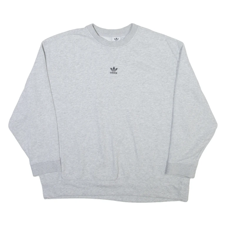 ADIDAS ORIGINALS Womens Sweatshirt Grey UK 16