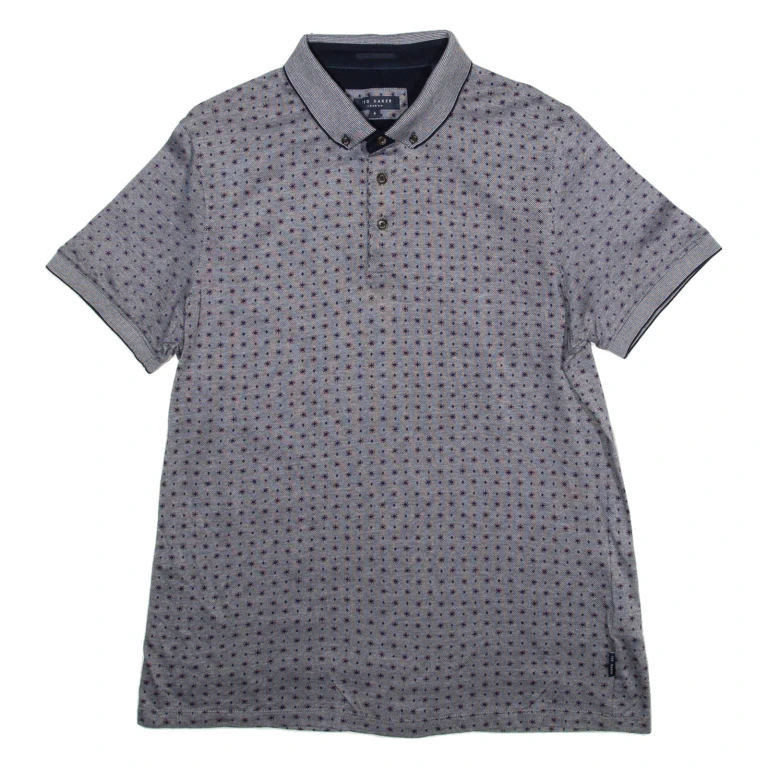 TED BAKER Mens Polo Shirt Grey M