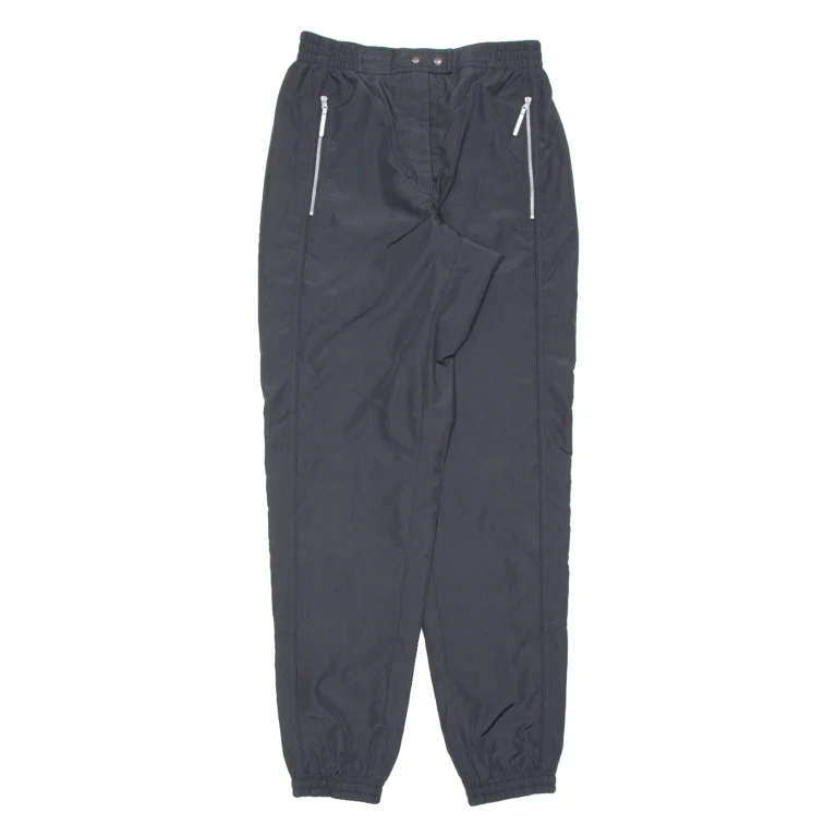Mens Track Pants Black Tapered S W26 L32