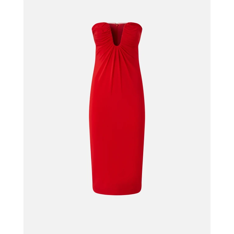 Pinko - Robe de soirée mi-longue à encolure galbée - XS