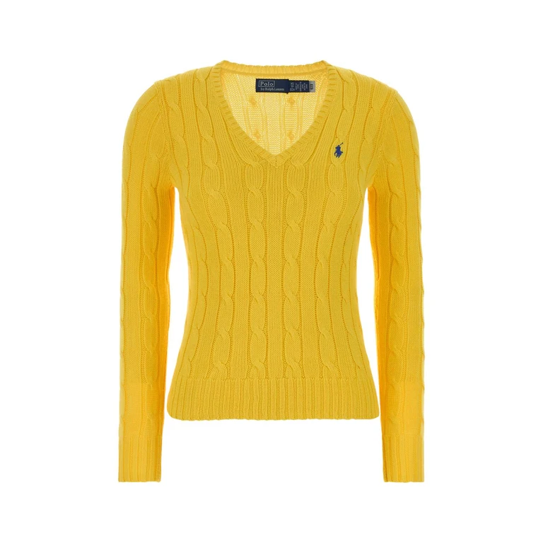 Polo Ralph Lauren Yellow Cotton Sweater 009 Exterior: Maglieria - Women