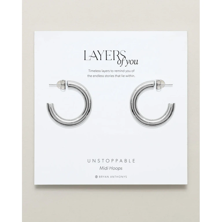 Unstoppable Midi Hoop Earrings