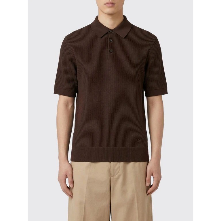 DOLCE & GABBANA Polo Shirt Men color Brown (GXZBJZJBCJCM3977)