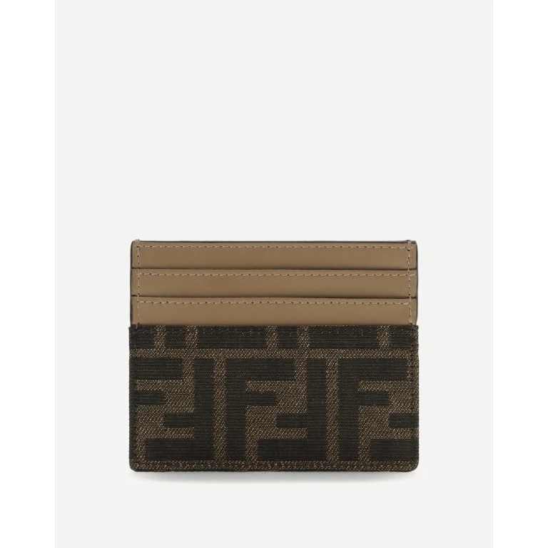 FENDI Card Holder with FF jacquard fabric Female UNI