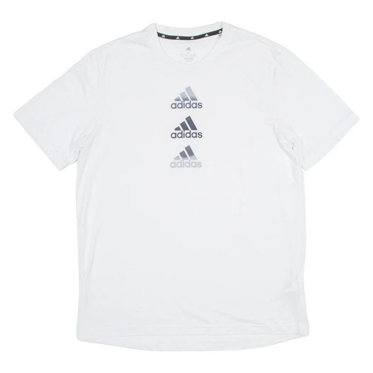 ADIDAS Mens T-Shirt White M