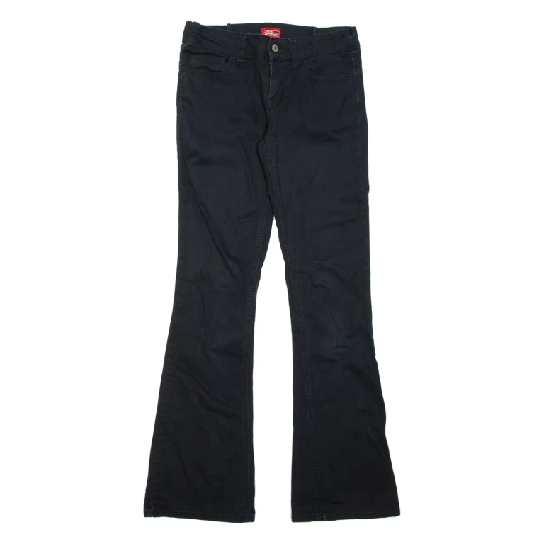 DICKIES Womens Trousers Black Regular Bootcut W28 L30