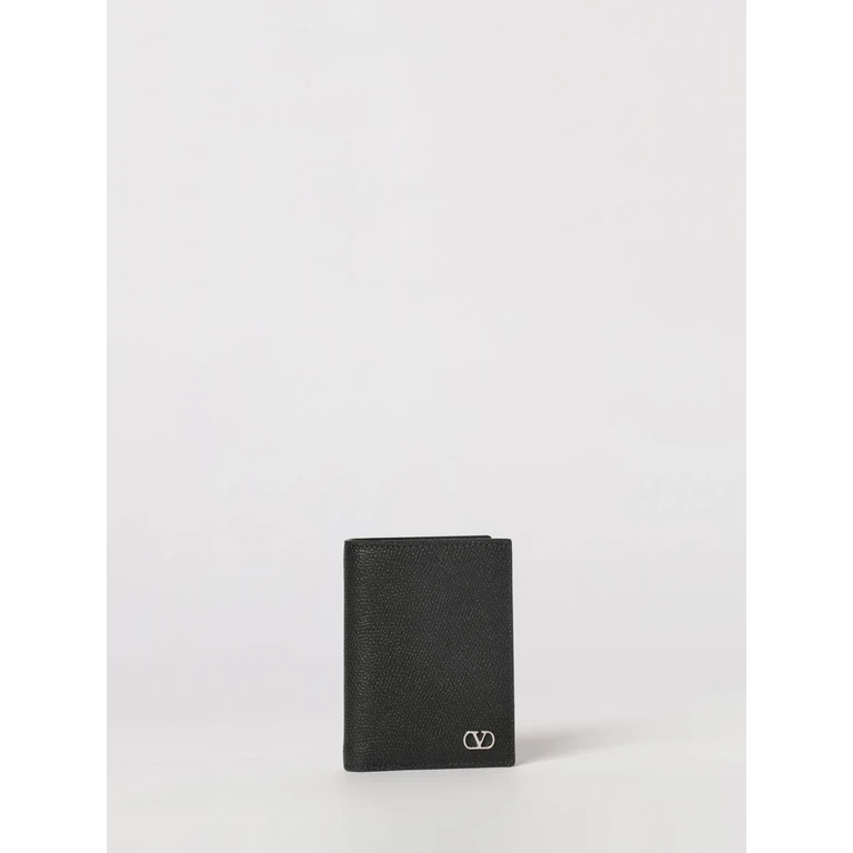 VLogo Signature Grained Calfskin Bifold Wallet (8Y0P0AP1UAG0NO)