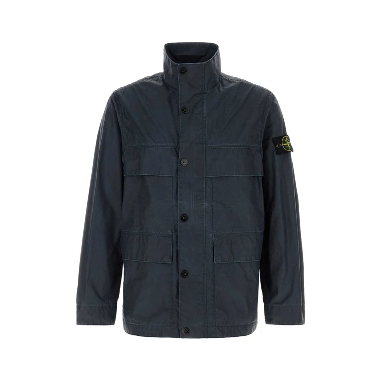 Stone Island Pull Col Rond - Bleu