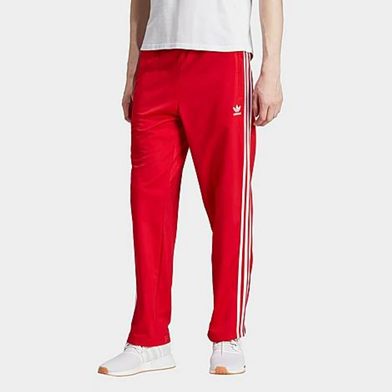 adidas Men's Originals adicolor Classics Firebird Woven Track Pants in Better Scarlet/White Size: XS