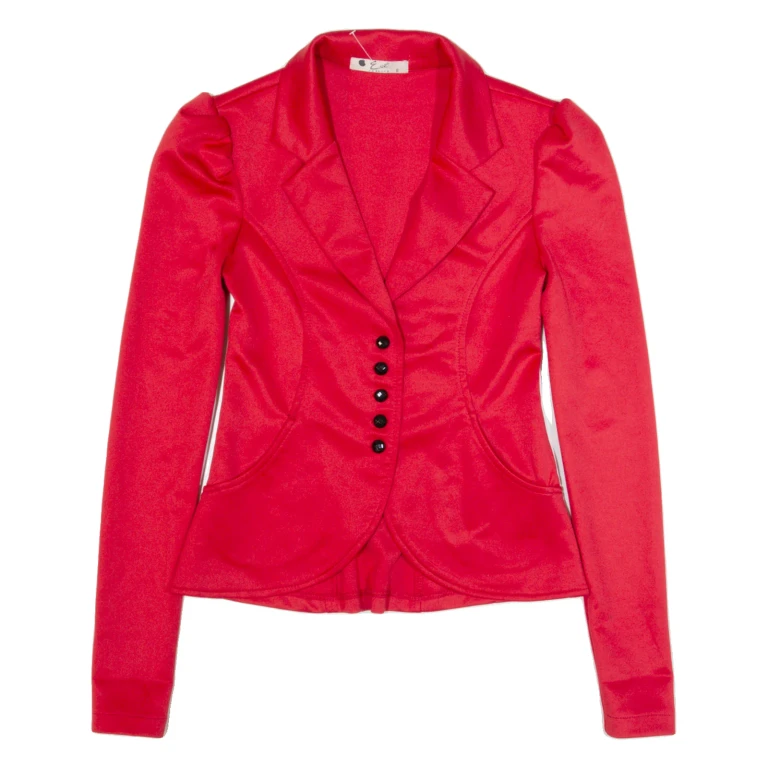 EVE Womens Blazer Jacket Red 90s XS