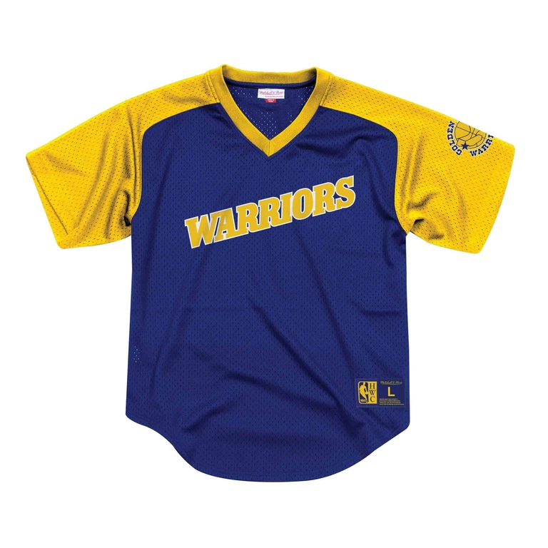 Men's NBA Final Seconds Mesh V-Neck Warriors