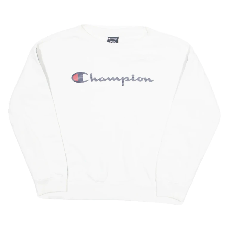 CHAMPION Mens Sweatshirt White S