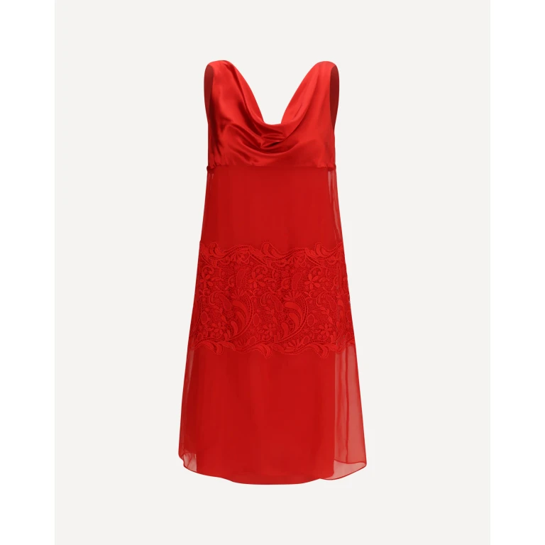 Draped lace Dress Female 40