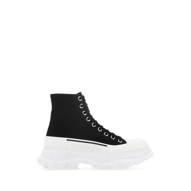 Alexander McQueen Black Canvas Sack Sneakers 1070 - Men