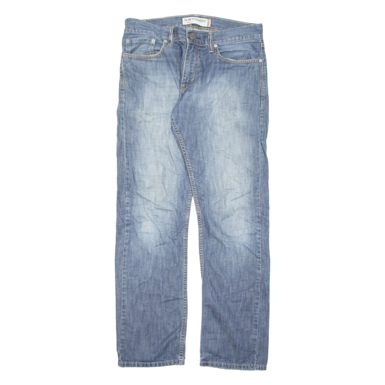 LEVI'S 514 Jeans Mens Blue Slim Straight W32 L32