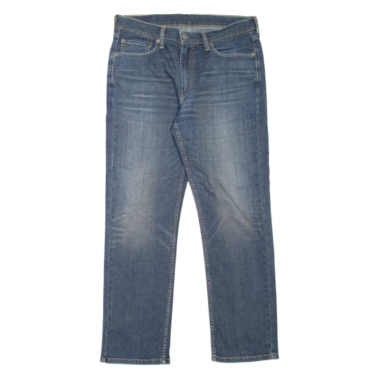 LEVI'S 514 Jeans Mens Blue Slim Straight Stone Wash W33 L30