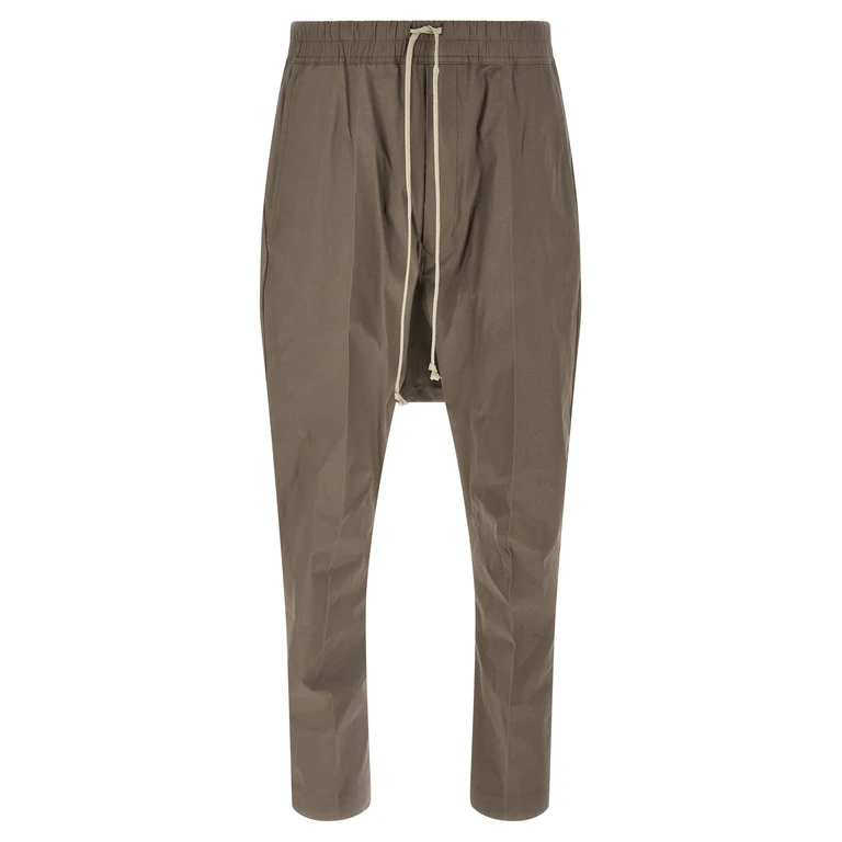 Rick Owens Gray Cotton Casual Pants - Men