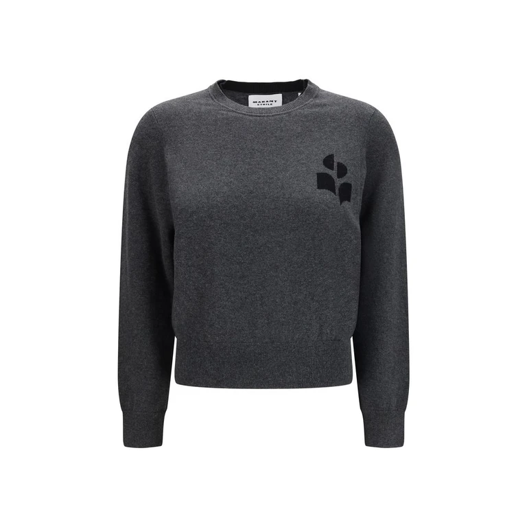 Marant Etoile Gray Wool Oves Aries Sweatshirt Clothing - Women