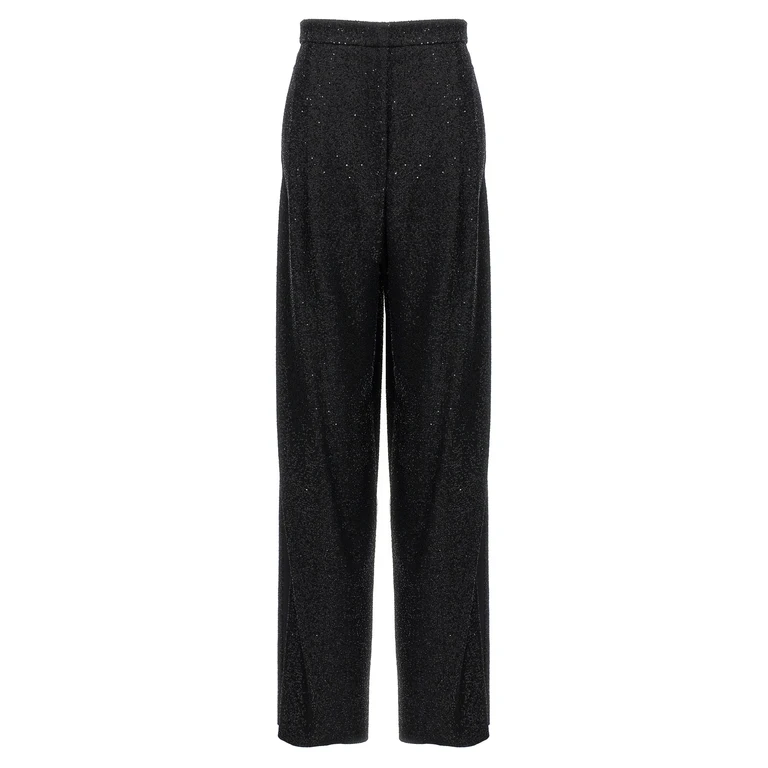 Max Mara Black Viscose Dress Pants - Women