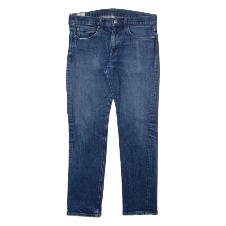 J.CREW Womens Jeans Blue Slim Straight Stone Wash W31 L30