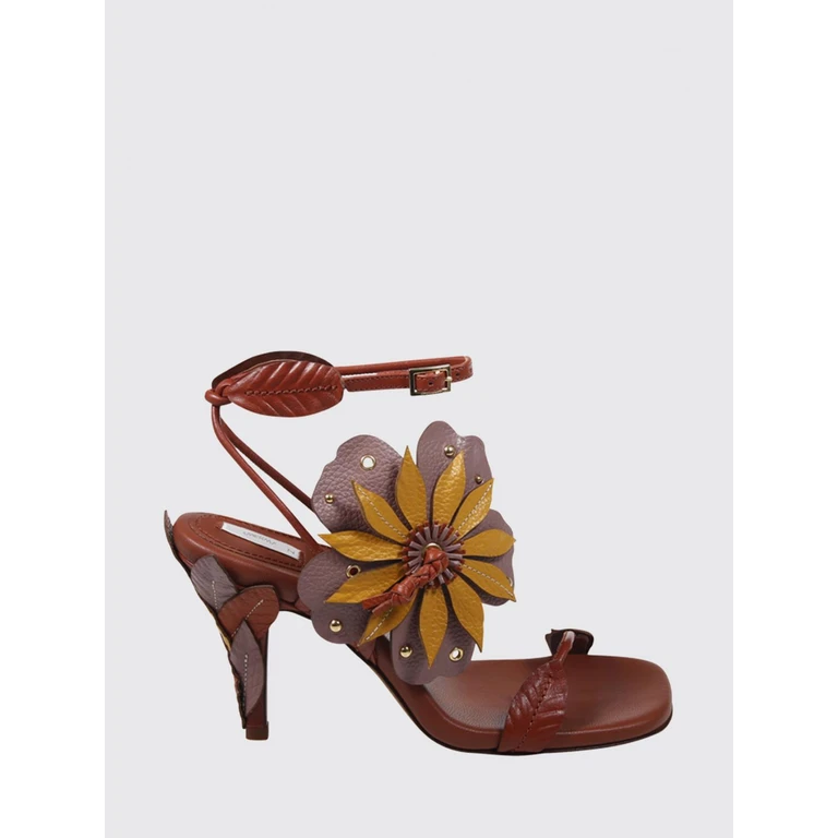 Heeled Sandal Woman color Burgundy (7184FS26A1SIENA)