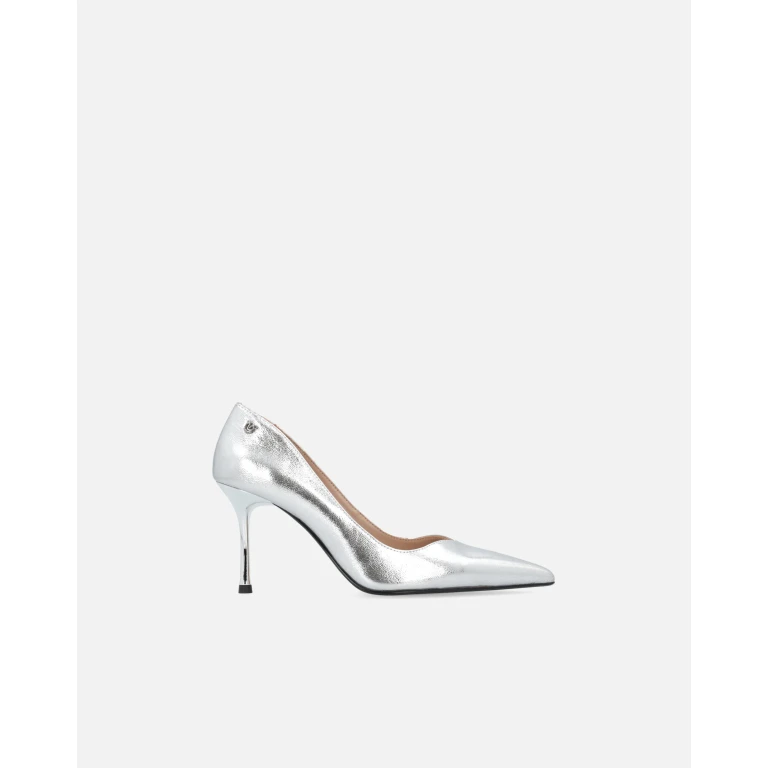 Pinko - Chaussures lamées pointues à talons en cuir nappa - 36