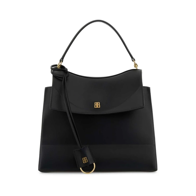 Balenciaga Black Leather Medium Nano Handbag