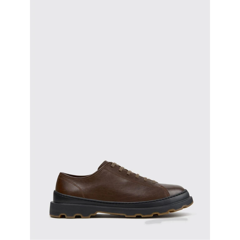 Brutus+ Smooth Leather Trainers with Serrated Rubber Sole (K101066-004BRUTUS+0)