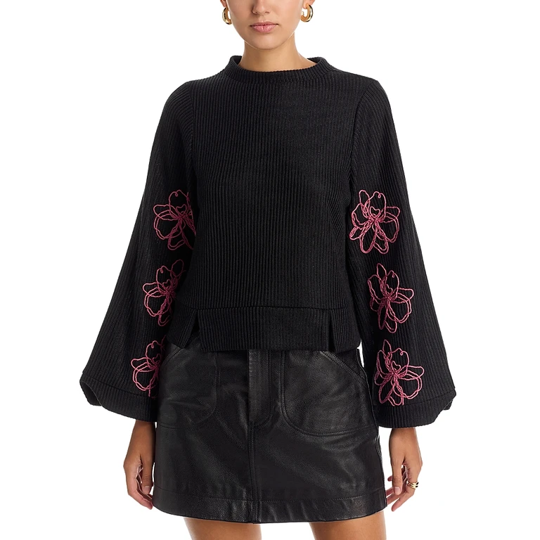 Area Stars Embroidered Top