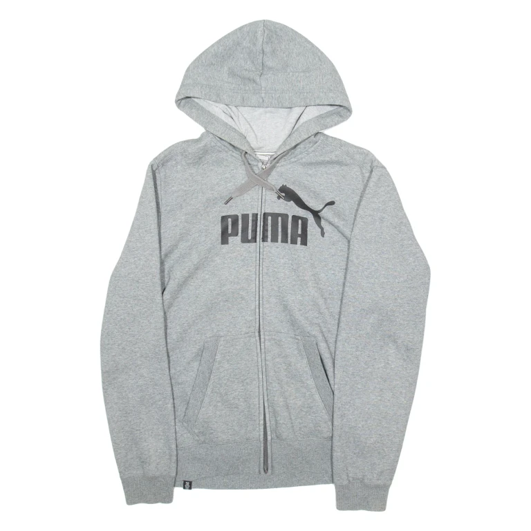 PUMA Mens Grey Hoodie Full Zip M