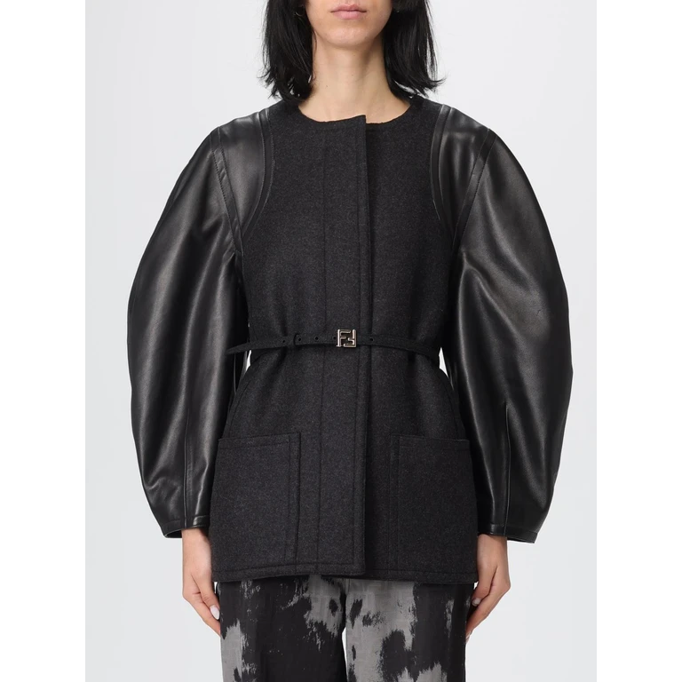 FENDI Coat Woman color Grey (FJ7650AJ0KF0TAZ)