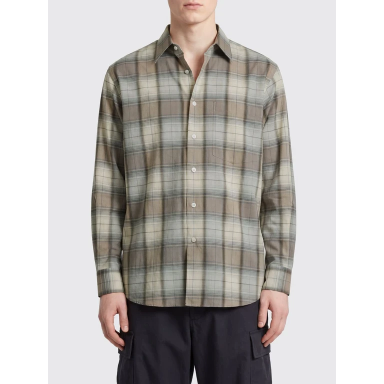 Shirt Men color Blue (A26SS01LCBLUEGRAYCHECK)