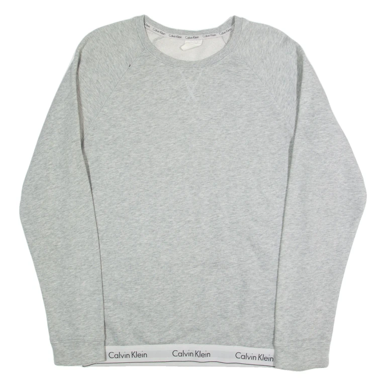 CALVIN KLEIN Mens Sweatshirt Grey S