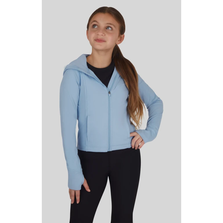Girls Lux Full Zip Hooded Jacket