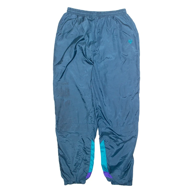 VICTORY Womens Track Pants Blue Tapered XL W28 L29