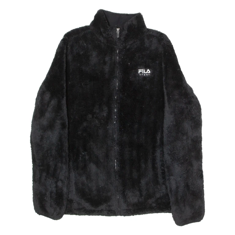 FILA Womens Fleece Jacket Black M