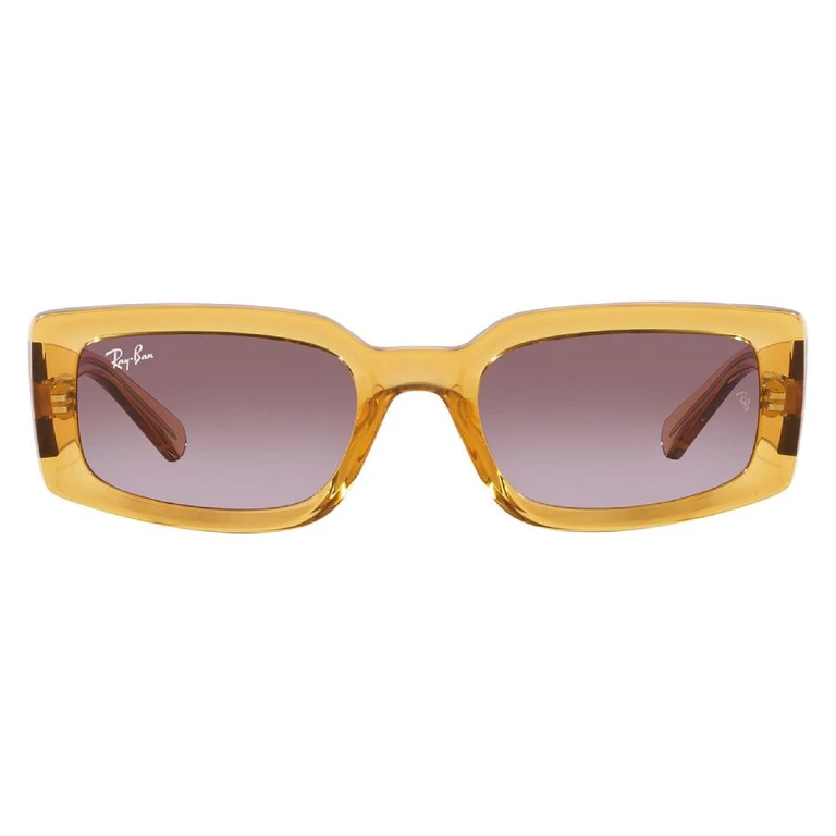 Ray Ban Kiliane Bio Based Dark Violet Gradient Rectangular Unisex Sunglasses RB4395 66828H 54