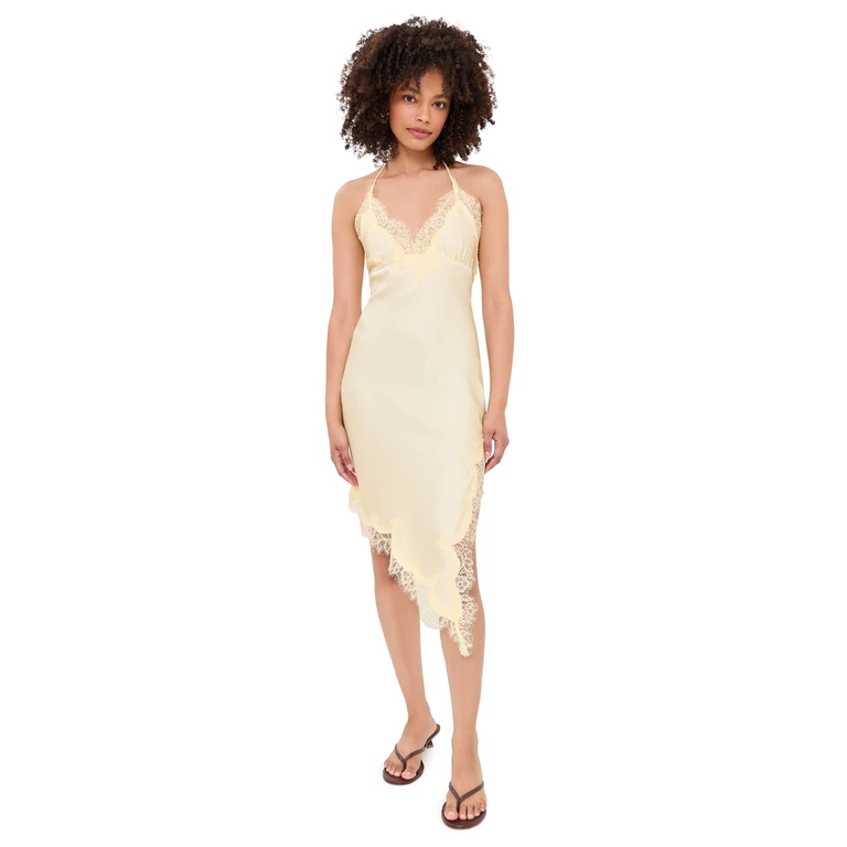 BARDOT Silvio Halter Mini Dress Buttercup 4