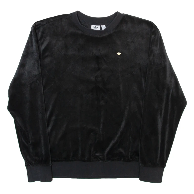 ADIDAS ORIGINALS Womens Sweatshirt Black UK 8